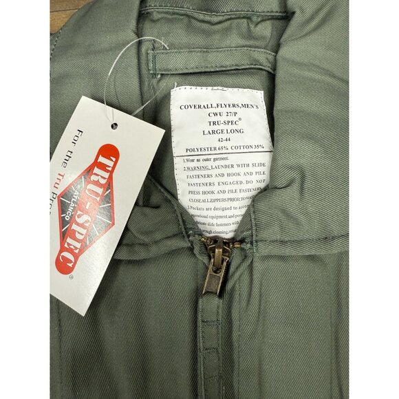 Tru-Spec Sage Green TRU 27-P Flight Suit Large Long NEW - Picture 3 of 4